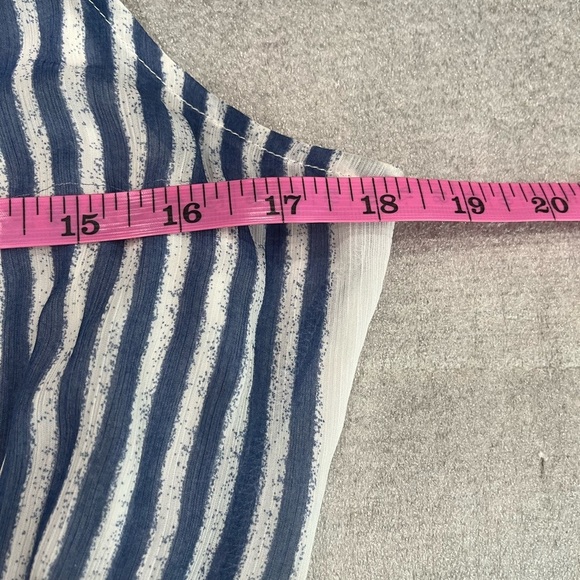 [L]Abercrombie & Fitch Blue Straps Isabelle Sleeveless High Low Lined Dress - Picture 3 of 8